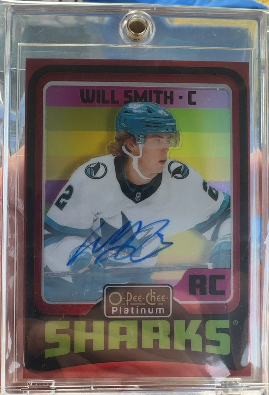 2024-25 O-Pee-Chee platinum Will Smith Retro red rainbow auto