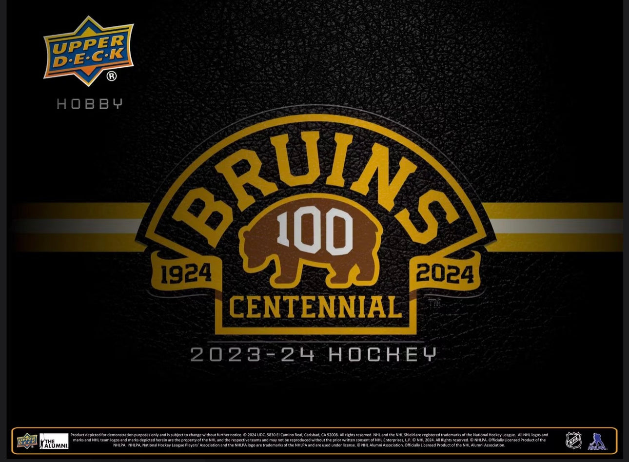 2023/24 Upper Deck Boston Bruins Centennial Hockey Hobby Box