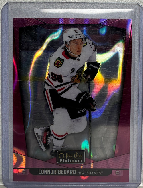 2024-25 O-Pee-Chee Connor Bedard Pink Magma